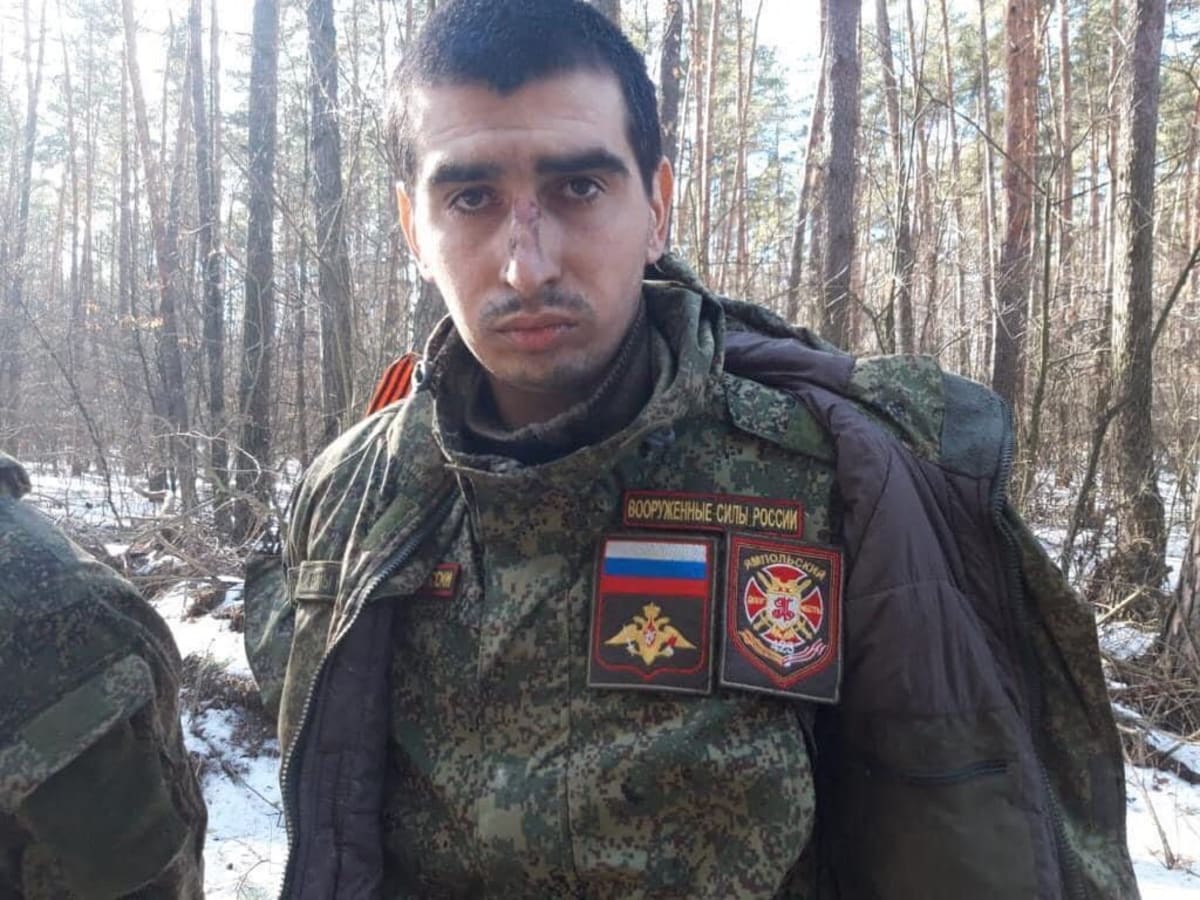 Zajatý ruský voják