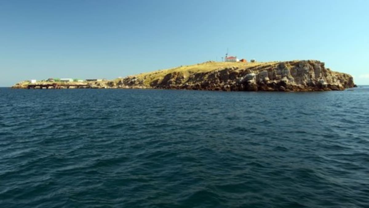Hadí ostrov se nachází přibližně 35 kilometrů od černomořského pobřeží