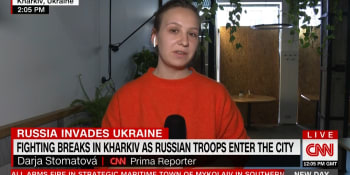 Exkluzivně z Charkova: Reportérka CNN Prima NEWS popsala situaci na Ukrajině v americké CNN