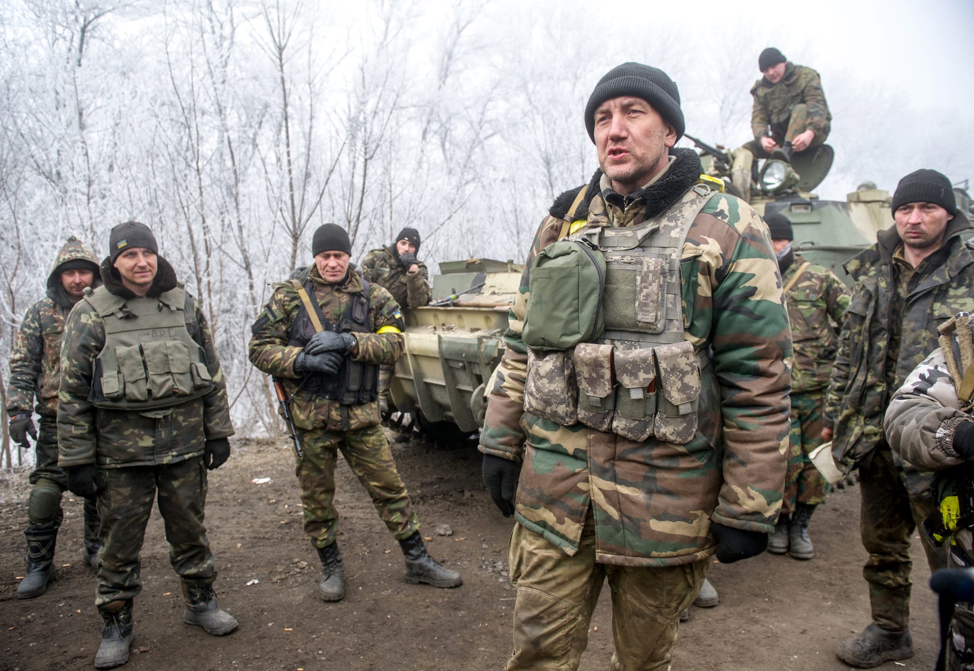 Fotografie z bojů, které Ukrajinci sváděli s proruskými separatisty už v roce 2015.