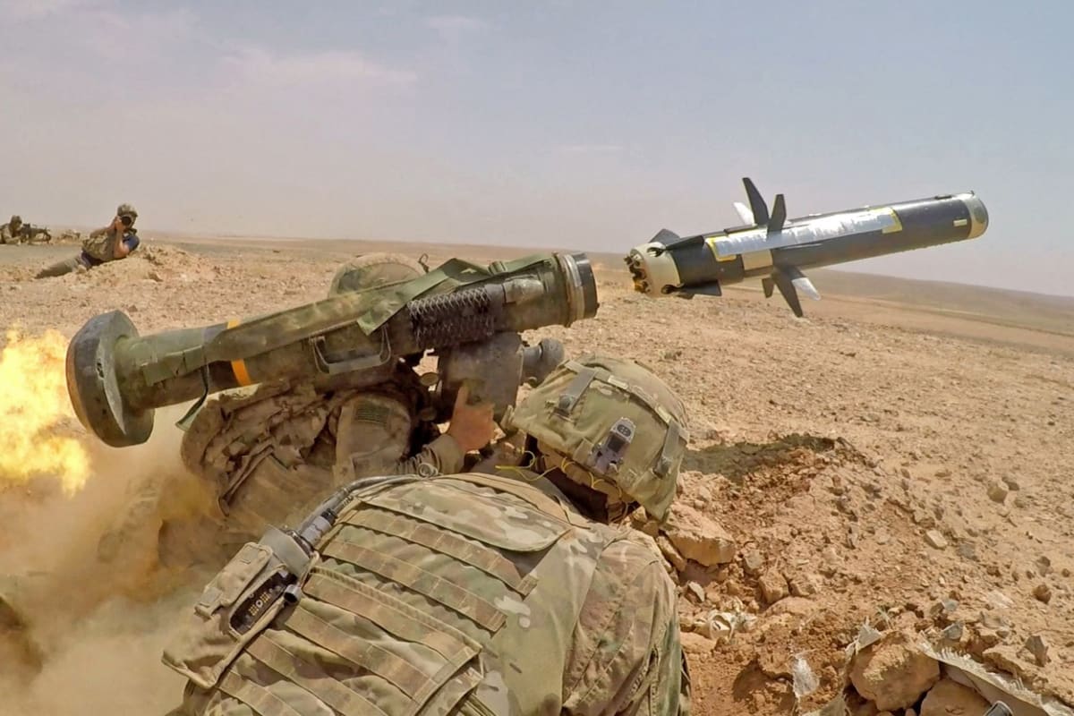 Javeliny jsou pochopitelně součástí výzrboje americké armády.
