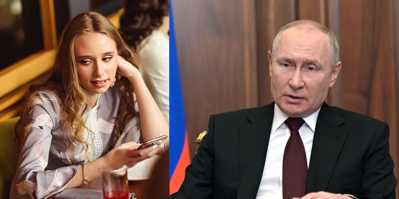 Vladimir Putin a jeho údajná třetí dcera.