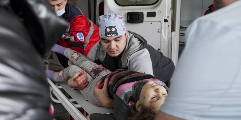 Šestiletá dívka zemřela v nemocnici. Mariupol (27. února)