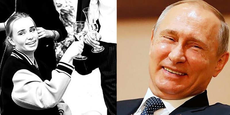 Vladimir Putin a jeho údajná třetí dcera.