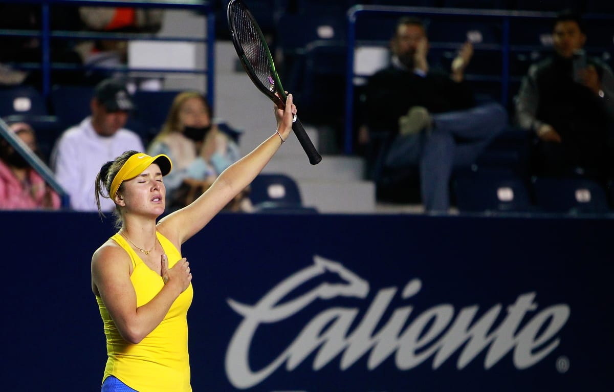 Po vítězství na turnaji v Mexiku Elina Svitolinová ukázala, že jí bije ukrajinské srdce.