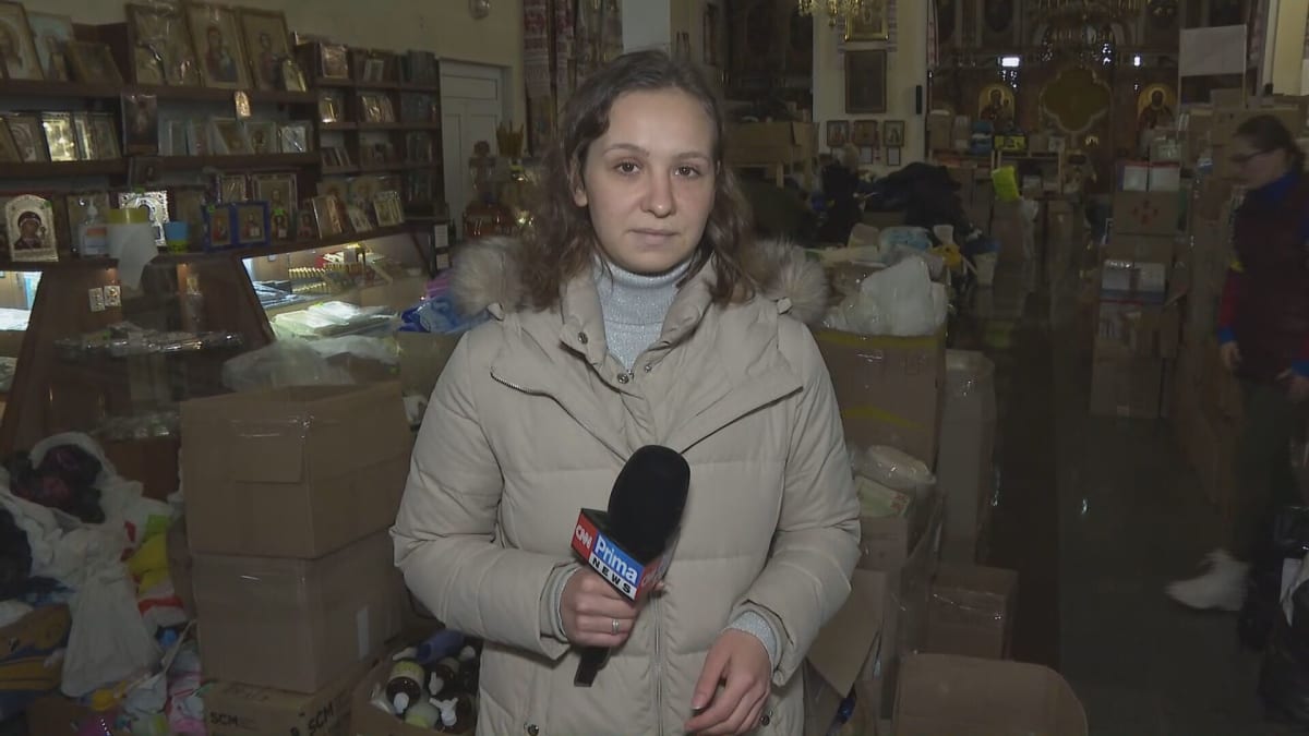 Štáb CNN Prima NEWS se z Charkova přemístil do města Poltava. Přiblížil situaci v humanitárním centru. 