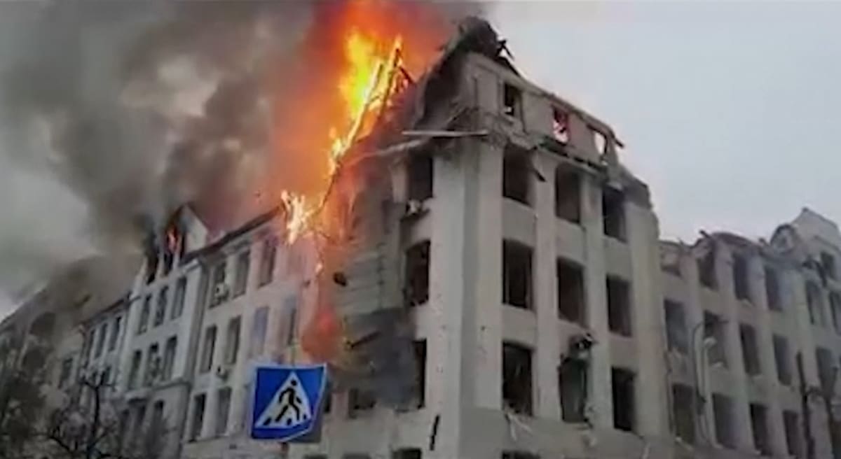 Požár univerzity v Charkově, 2. března