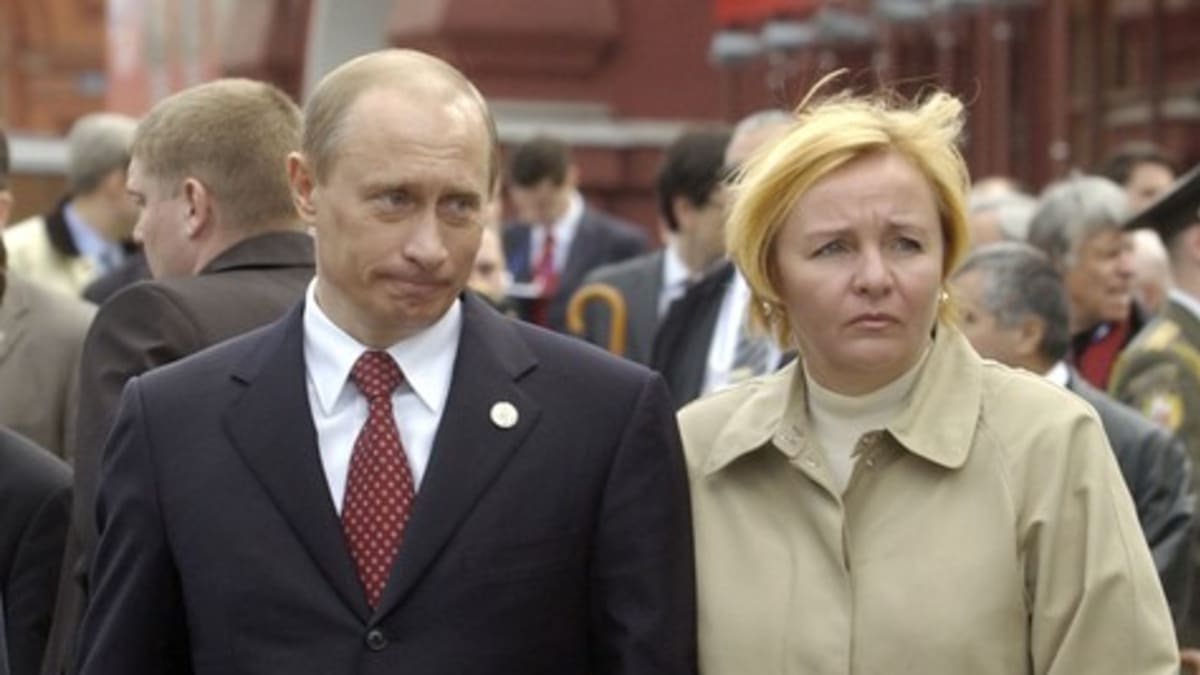 Vladimir Putin a exmanželka Ljudmila Očeretná