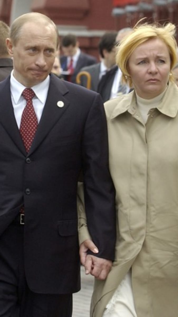 Vladimir Putin s exmanželkou