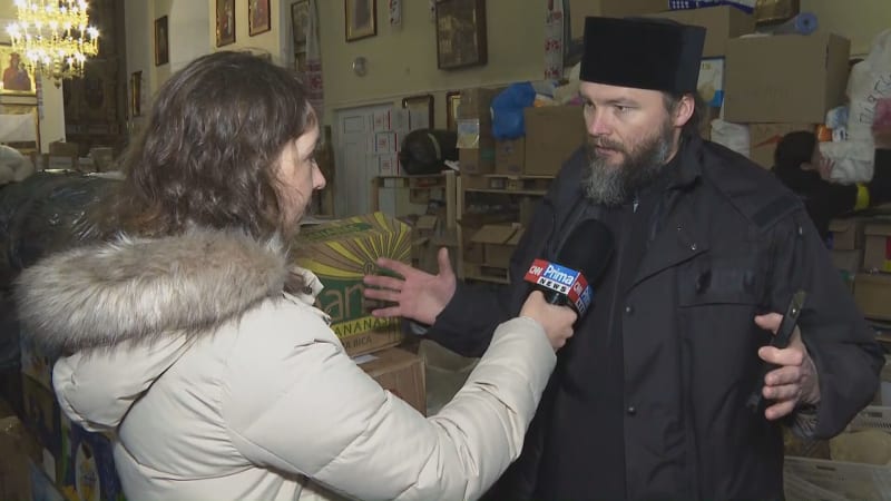 Štáb CNN Prima NEWS se z Charkova přemístil do města Poltava. Přiblížil situaci v humanitárním centru. 