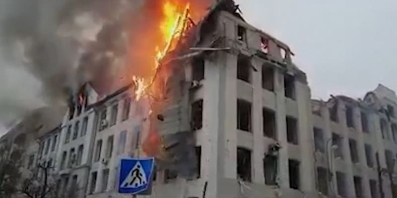 Požár univerzity v Charkově, 2. března