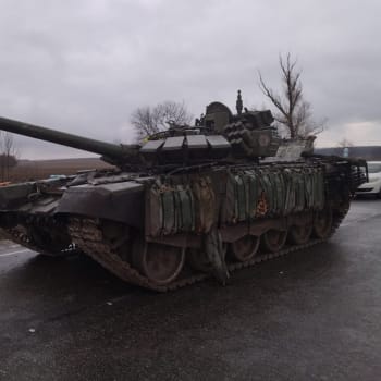 Zničená vojenská technika Rusů v Černihivské oblasti