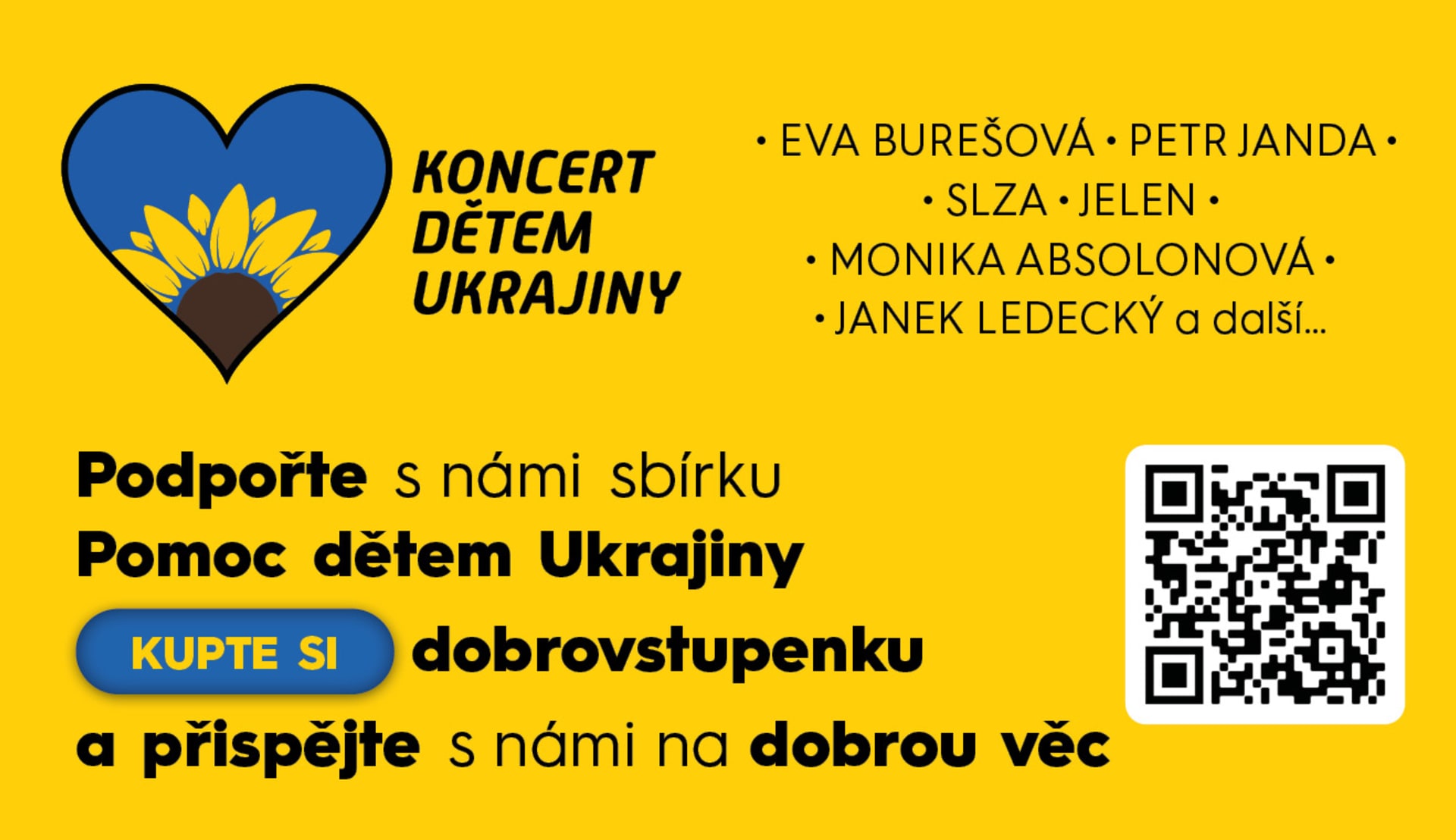 Koncert dětem Ukrajiny