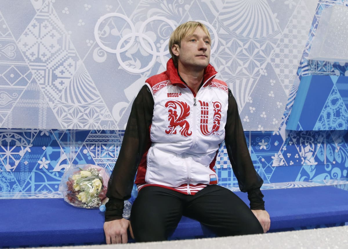 Jevgenij Pljuščenko na olympiádě v Soči v roce 2014