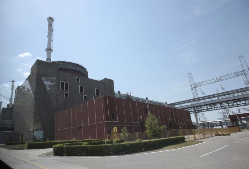 Snímek z roku 2008, který zachycuje blok v Záporožské jaderné elektrárně ve městě Enerhodar na jihu Ukrajiny.