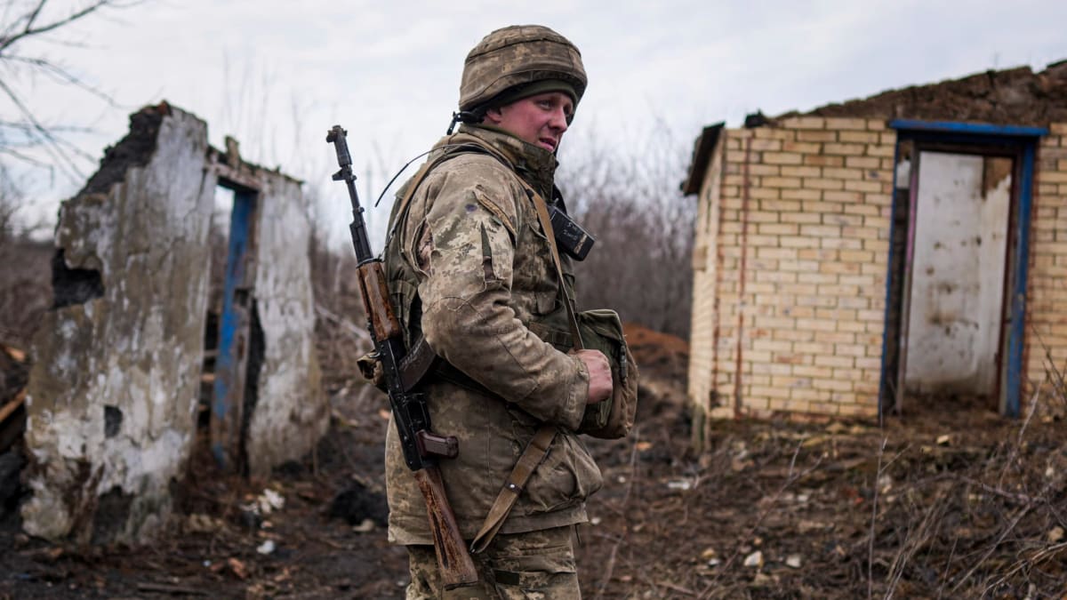 Ukrajinský voják, ilustrační snímek
