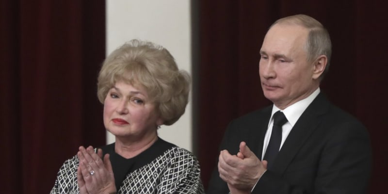 Ljudmila Narusová společně s prezidentem Vladimirem Putinem
