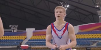Tvrdá odplata za válečný symbol Z na hrudi. Ruský gymnasta dostal roční zákaz