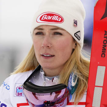 Americká lyžařka Mikaela Shiffrinová na závodech ve Švýcarsku v prosinci 2021.