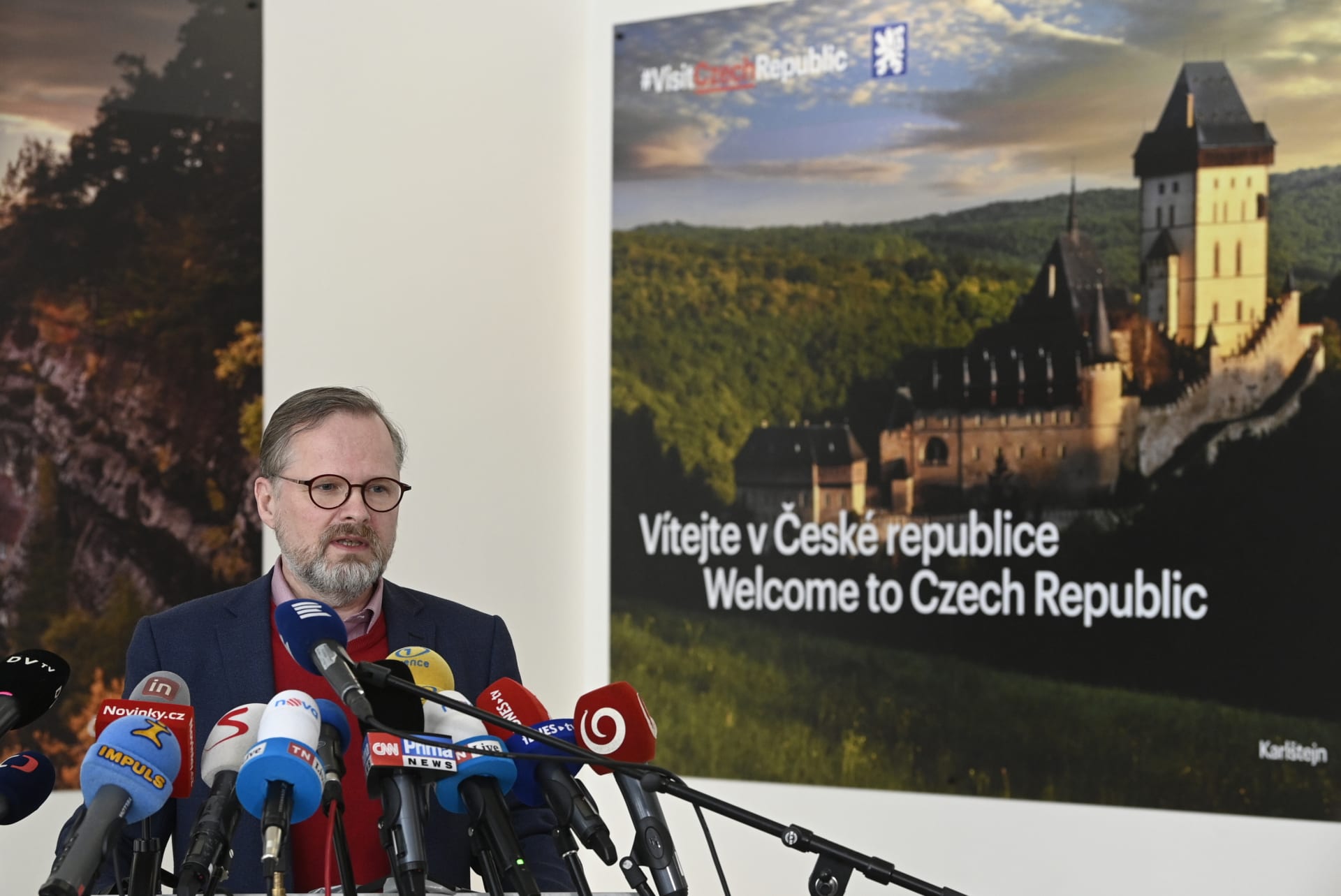 Premiér Petr Fiala (ODS) se vrátil z Ukrajiny do České republiky. (16.3.2022)