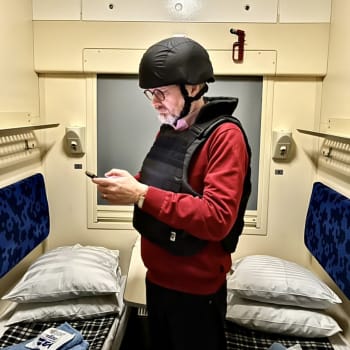 Petr Fiala ve vlaku z Kyjeva, 16. března