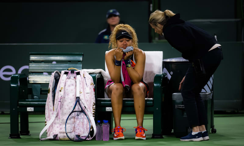 Rozhozená Naomi Ósakaová po kritickém výkřiku z publika na turnaji v Indian Wells