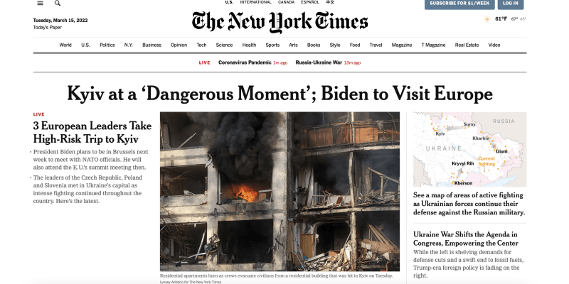 Americký deník The New York Times (web)