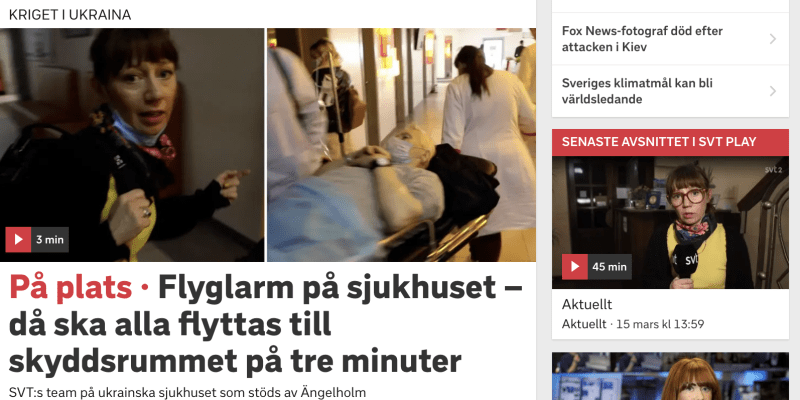 Švédská veřejnoprávní televize SVT (web)