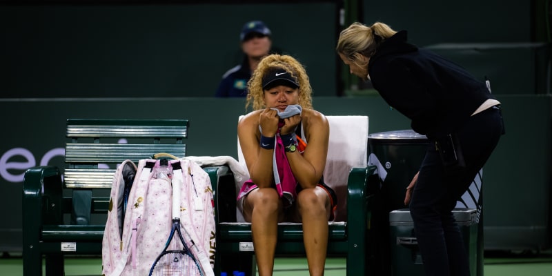 Rozhozená Naomi Ósakaová po kritickém výkřiku z publika na turnaji v Indian Wells