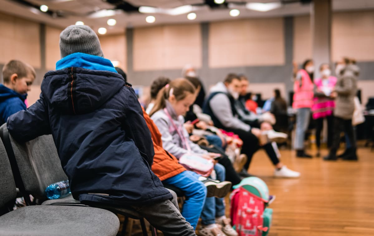 Denně se v pražském asistenčním centru přes dva tisíce ukrajinských uprchlíků.