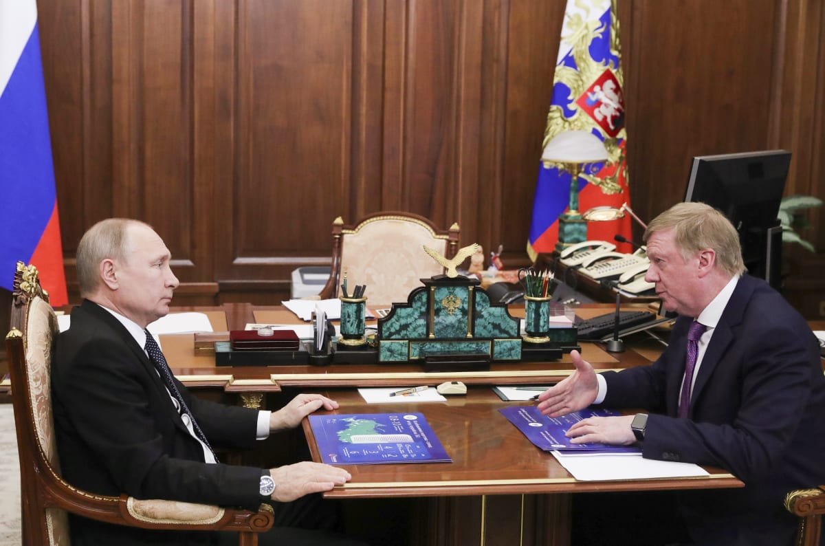 Vladimir Putin a Anatolij Čubajs