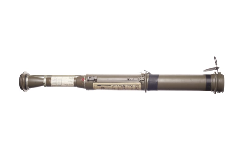 Starší verze protitankové střely RPG-75. Zbraň se v průběhu několika let dočkala řady vylepšení.