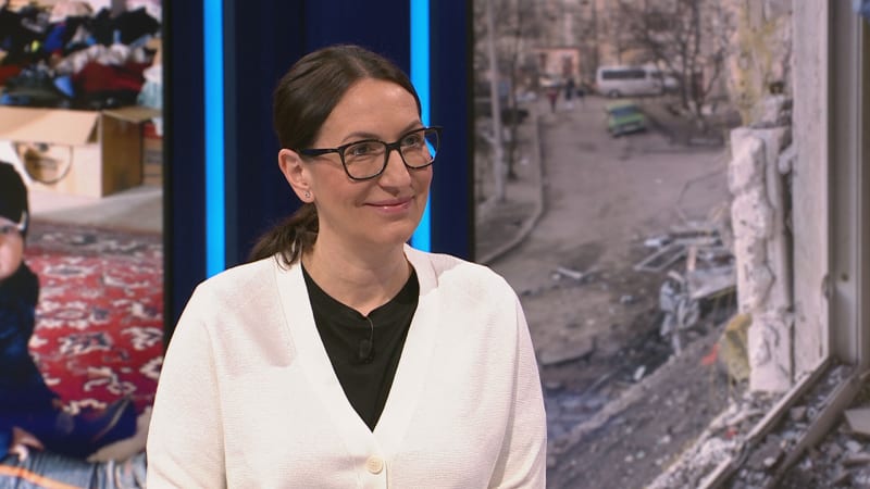 Alexandra Udženija jako starostka Prahy 2 v Novém dni na CNN Prima NEWS