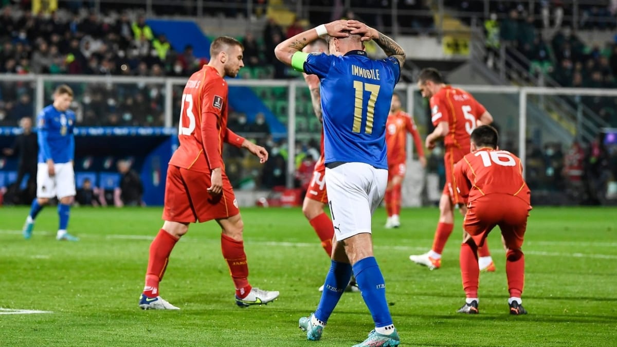 Itálie bude chybět na mistrovství světa v Kataru. Rozhodl o tom barážový zápas se Severní Makedonií.