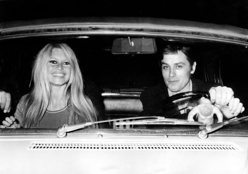 Alain Delon s Brigitte Bardot