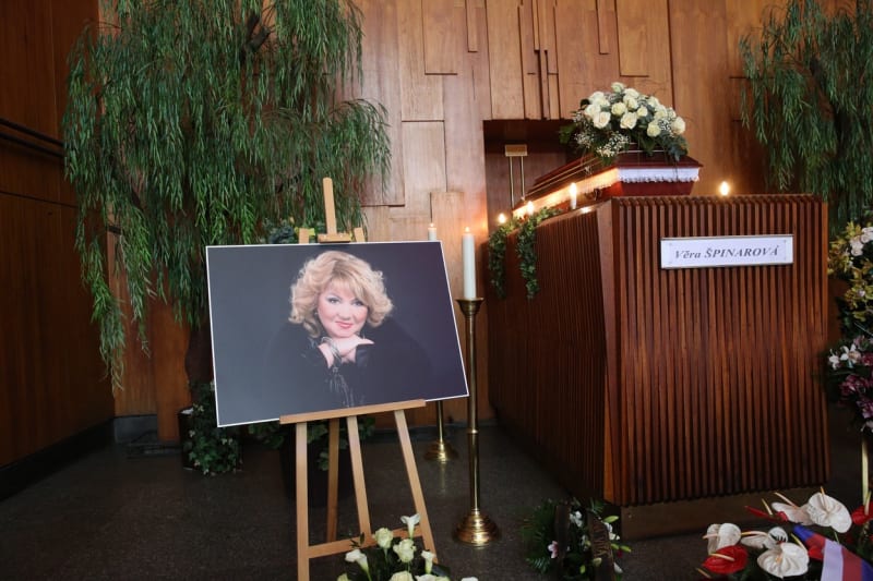 Pohřeb Věry Špinarové v roce 2017