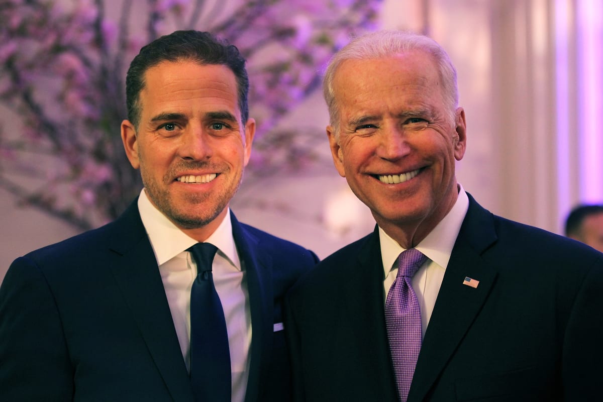 Joe Biden se synem Hunterem v roce 2016