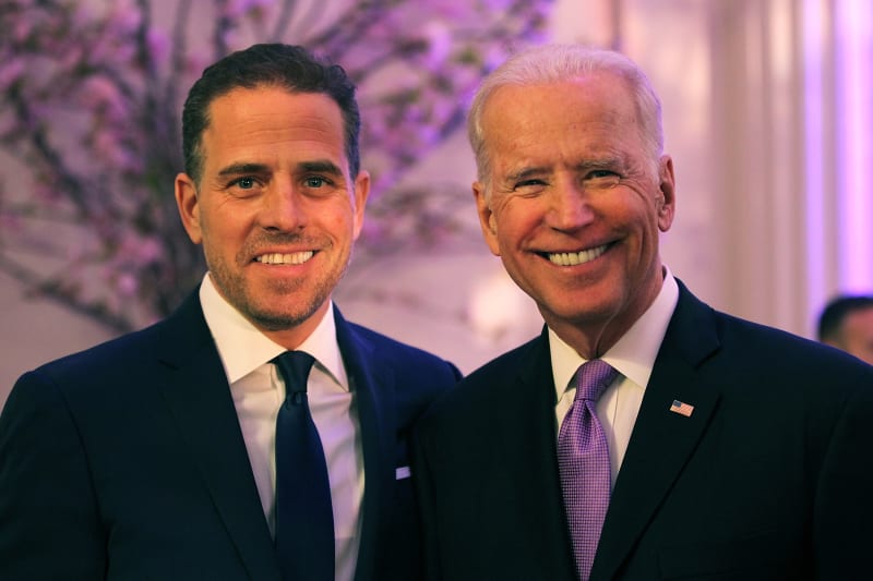 Joe Biden se synem Hunterem v roce 2016