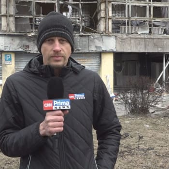 Reportér CNN Prima NEWS Matyáš Zrno v Kyjevě