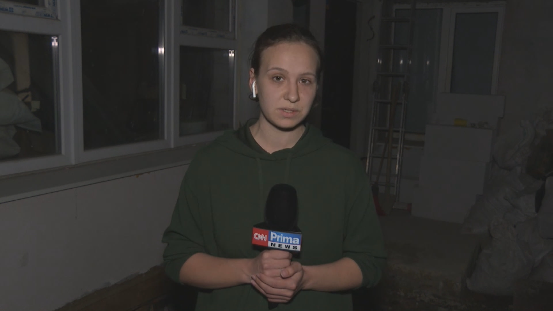 Reportérka CNN Prima NEWS Darja Stomatová z Charkova (29.3.2022)