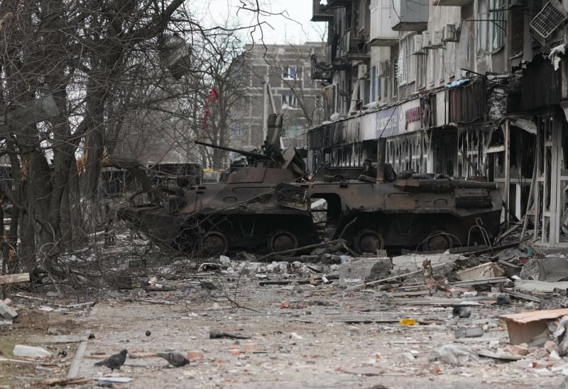 Zdevastovaný Mariupol, 26. března