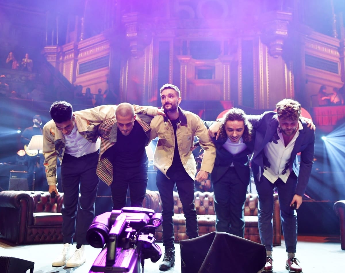 Tom Parker vystoupil s kapelou The Wanted v rámci charitativního koncertu Tom Parkers: In my head pro boj s rakovinou v londýnské Royal Albert Hall. (20.9.2021)