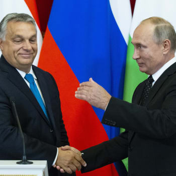 Viktor Orbán a Vladimir Putin v roce 2018