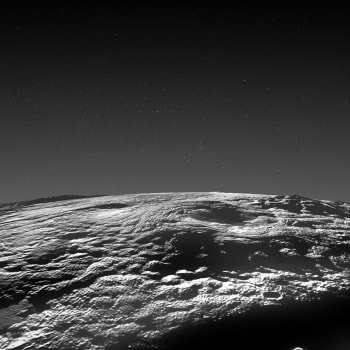 Vulkanická oblast na Plutu
