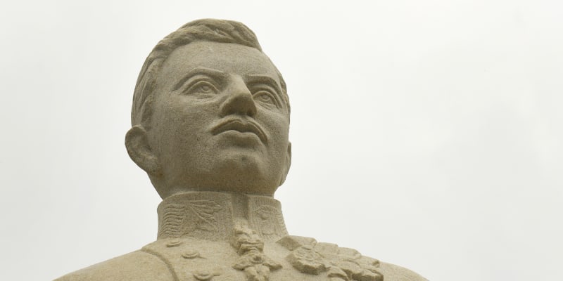 Nová socha posledního českého krále Karla I. v Plzni