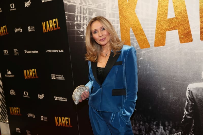 Tereza Pergnerová na premiéře dokumentárního filmu Karel (2021)