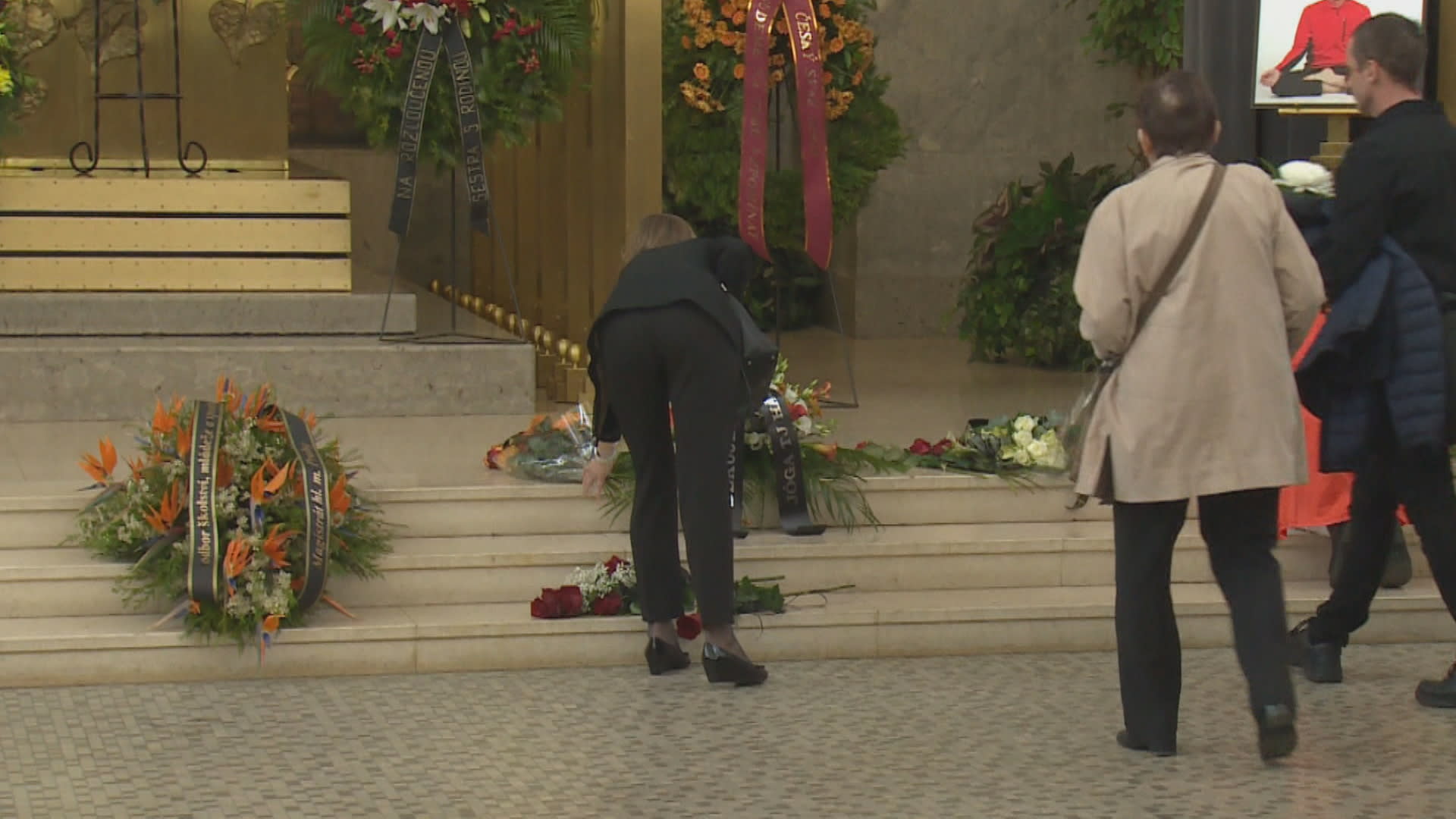 Pohřeb učitele v pražských strašnicích