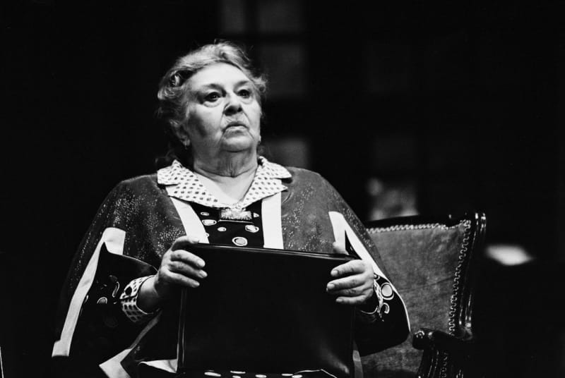 Stella Zázvorková, zkouška v divadle ABC (1997).