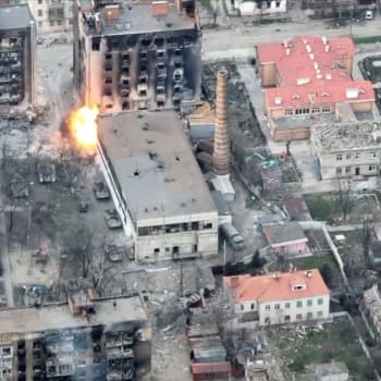 Snímek zdevastovaného Mariupolu