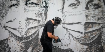 Streetart tvořený kladivem i výbušninami. Kdo je umělec Vhilis, kterého zviditelnil Banksy?
